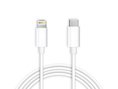 Apple iPad 4 Display Retina Model n: A1458-A1459-A1460 - MX0K2ZM/A Usb Type-C to Lightning Data Cable White 1m.