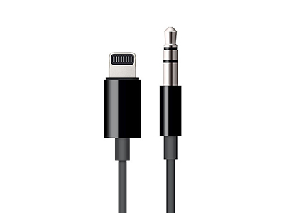 Apple iPad 6a Generazione Model n: A1893-A1954 - MR2C2ZM/A Cavo Dati Lightning - Jack Audio 3.5mm 1.2m Nero