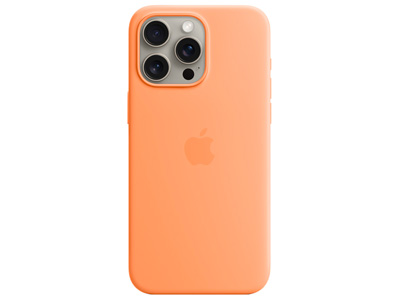 Apple iPhone 15 Pro Max - MT1W3ZM/A Silicone Case MagSafe Orange Sorbet