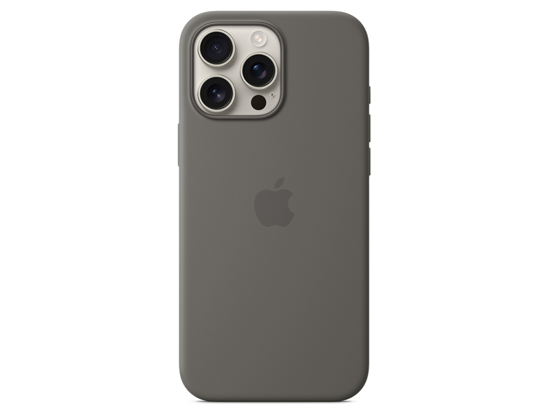 Apple iPhone 16 Pro Max - MYYV3ZM/A Silicone Case MagSafe Stone Gray