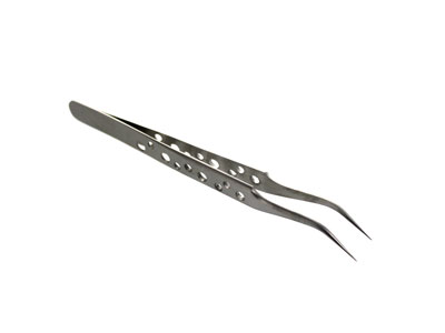 Benq-Siemens A36 - Antistatic Curved Steel Tweezer - V9 Edition - Ultrathin Tip and Non Slip