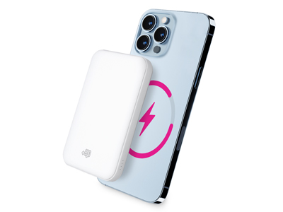 Apple iPhone 13 Pro Max - Power Bank Magnetico 5000mAh Bianco