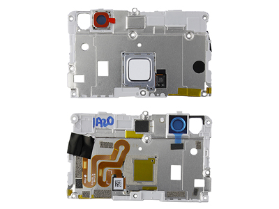 Huawei P9 Lite - Rear Cover + Lettore Impronta + Vetrino Camera Bianco