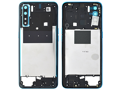 Oppo A91 - Rear Cover + Tasti Laterali + Vetrino Camera + Antenna NFC Blazing Blue