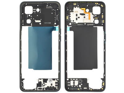 Oppo Reno8 5G - Rear Cover + Antenna NFC + Tasti Laterali Shimmer Black