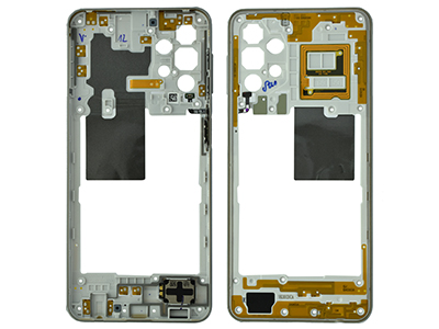 Samsung SM-A326 Galaxy A32 5G - Rear Cover + Tasti Laterali + Antenna NFC + Suoneria White