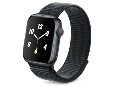 Apple Apple Watch 40mm. Serie 4 A1977-A2007 - Cinturino in Nylon per Smartwatch cassa 38/40/41mm Serie Strap Nero