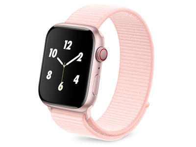 Apple Apple Watch 41mm. Serie 9 A2978-A2982 - Nylon Strap for Smartwatch case 38/40/41mm Strap Series Pink