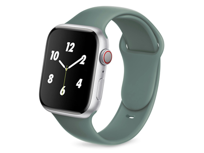 Apple Apple Watch 38mm 1a Gen A1553 - Silicone Strap for Smartwatch case 38/40/41mm Smooth Series Green