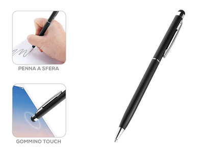 Motorola Moto G6 Plus - Penna sfera + Pennino Ultralight colore Nero per Touch Screen