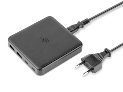 Huawei Media Pad  M2 10.0 LTE - Multiport charger GaN 65W Premium E-Desk Black