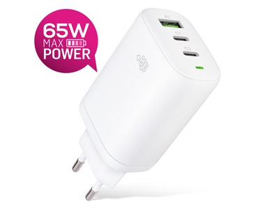 Huawei Mobile Wifi E5577 - Multiport Wall Charger Usb A - Usb C 65W White