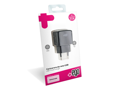 Apple iPhone 11 - Home charger output Usb A - 2.1A Soft touch Black