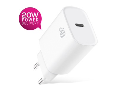 SonyEricsson W100i Spiro - Home charger output Usb C -  PD 20W White