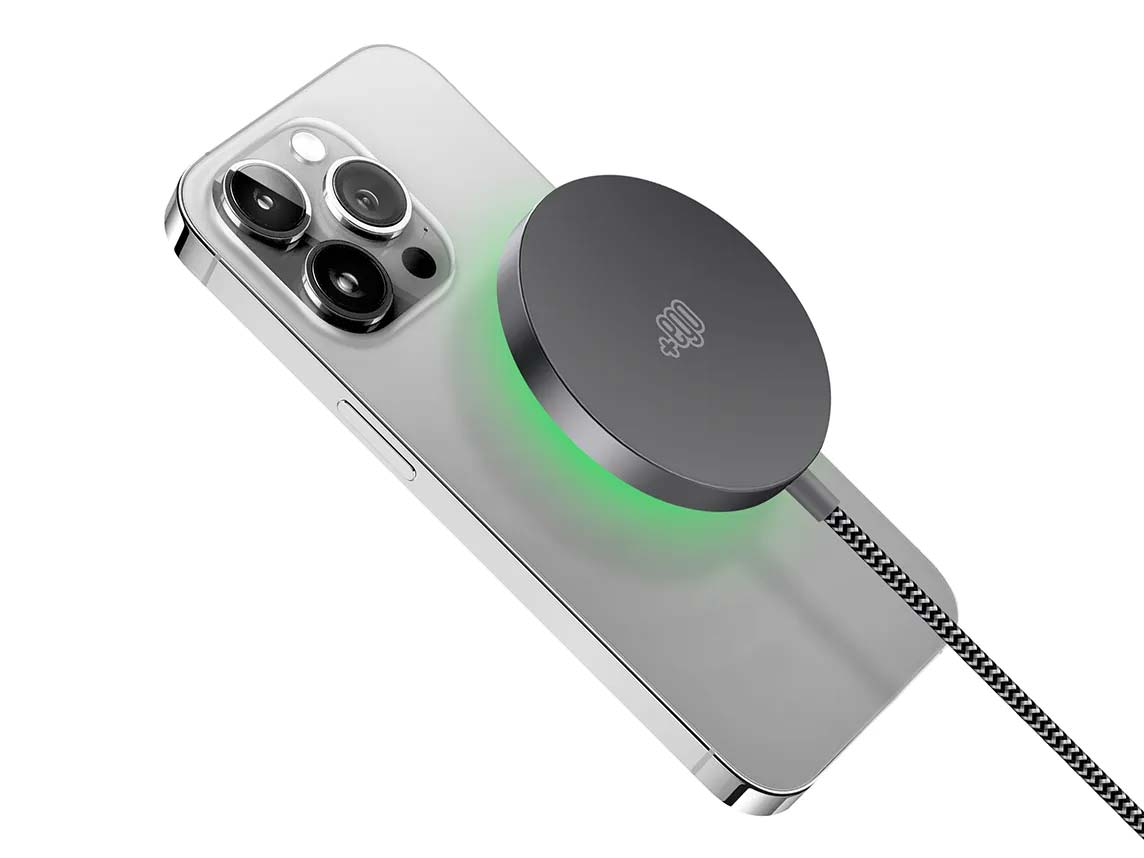 Apple iPhone Xs Max - Caricatore Wireless Magnetico Eclipse Premium 15W Dark Silver