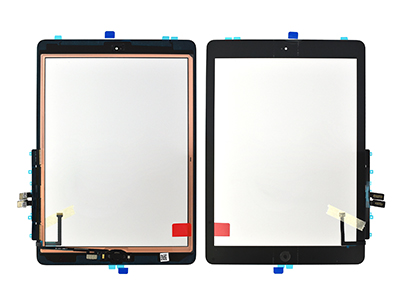 Apple iPad 6a Generazione Model n: A1893-A1954 - Touch + Biadesivo + Switch + Frame con Tasto Home Ottima qualità Nero