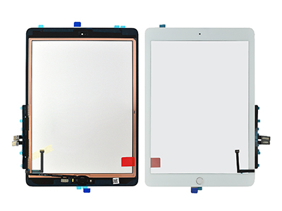 Apple iPad 6a Generazione Model n: A1893-A1954 - Touch + Biadesivo + Switch + Frame con Tasto Home Ottima qualità Bianco