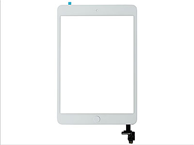 Apple iPad Mini Model n: A1432-A1454-A1455 - Touch screen + Flat Con Tasto Home Qualità Ottima Bianco