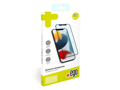 Motorola Motorola Edge 40 Pro - Vetro temperato antiurto 3D  spessore 0.33mm Protezione totale bordi colore Black