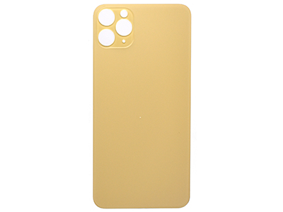 Apple iPhone 11 Pro Max - Vetrino Cover Batteria Oro Ottima qualita' **NO LOGO**