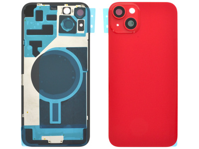Apple iPhone 14 Plus - Cover Batteria + Vetrino Camera Red