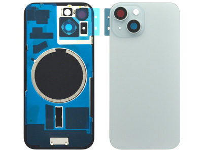 Apple iPhone 15 - Magnetic Back Cover + Camera Lens Blue