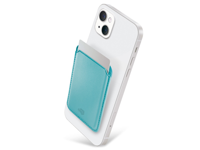 Apple iPhone 12 - Wallet Magnetico in EcoPelle Azzurro