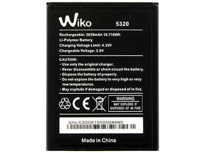 Wiko Pulp Fab 4G - Batteria 2820 mAh **Bulk**